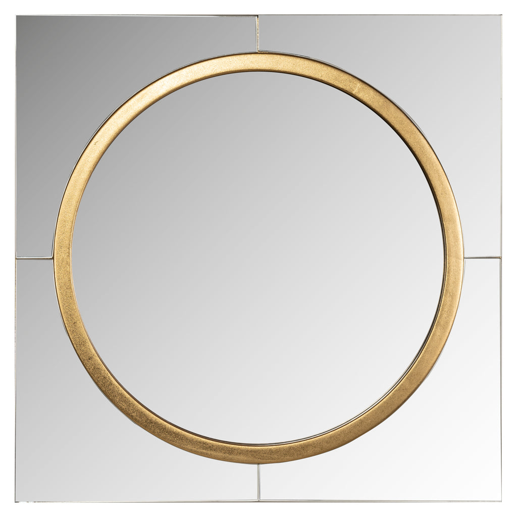 Miroir rond doré Briana