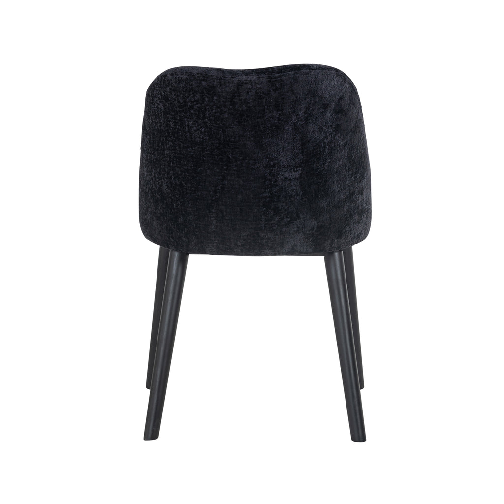 Stuhl Twiggy schwarzes Chenille