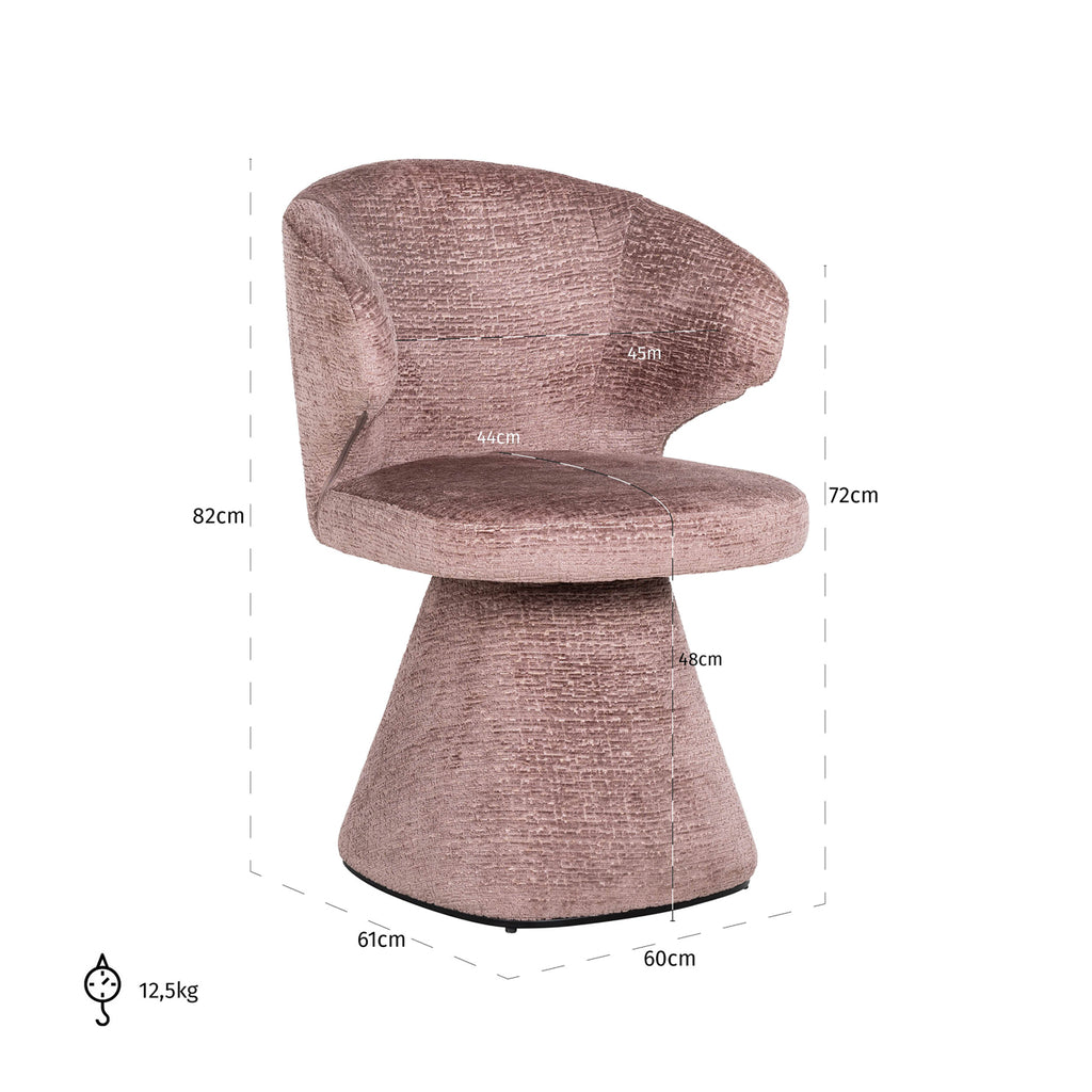 Chaise Gatsbi fusion pâle