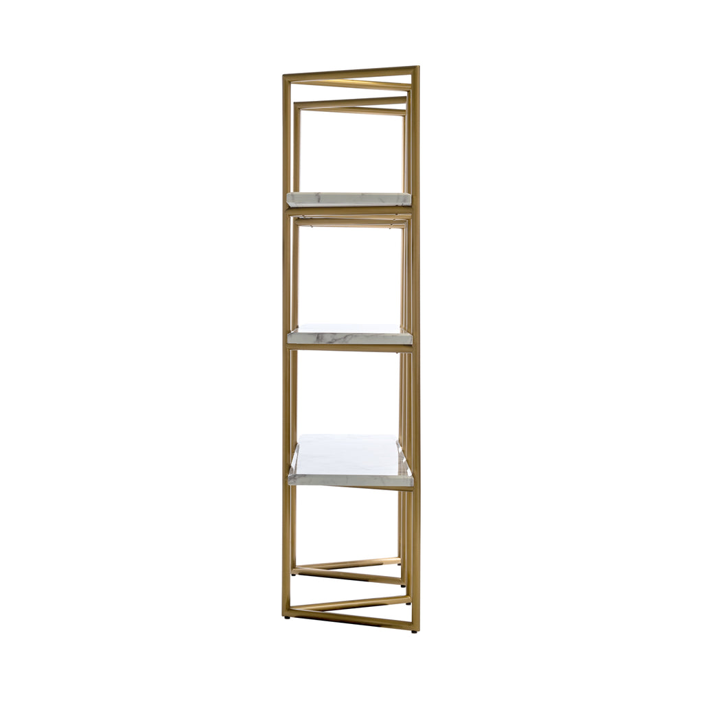 Wandkast Lagrand gold met 3 planken