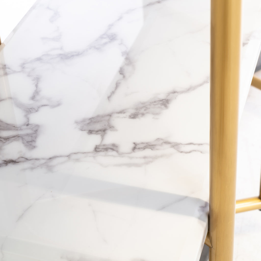 Wandkast Lagrand gold met 3 planken