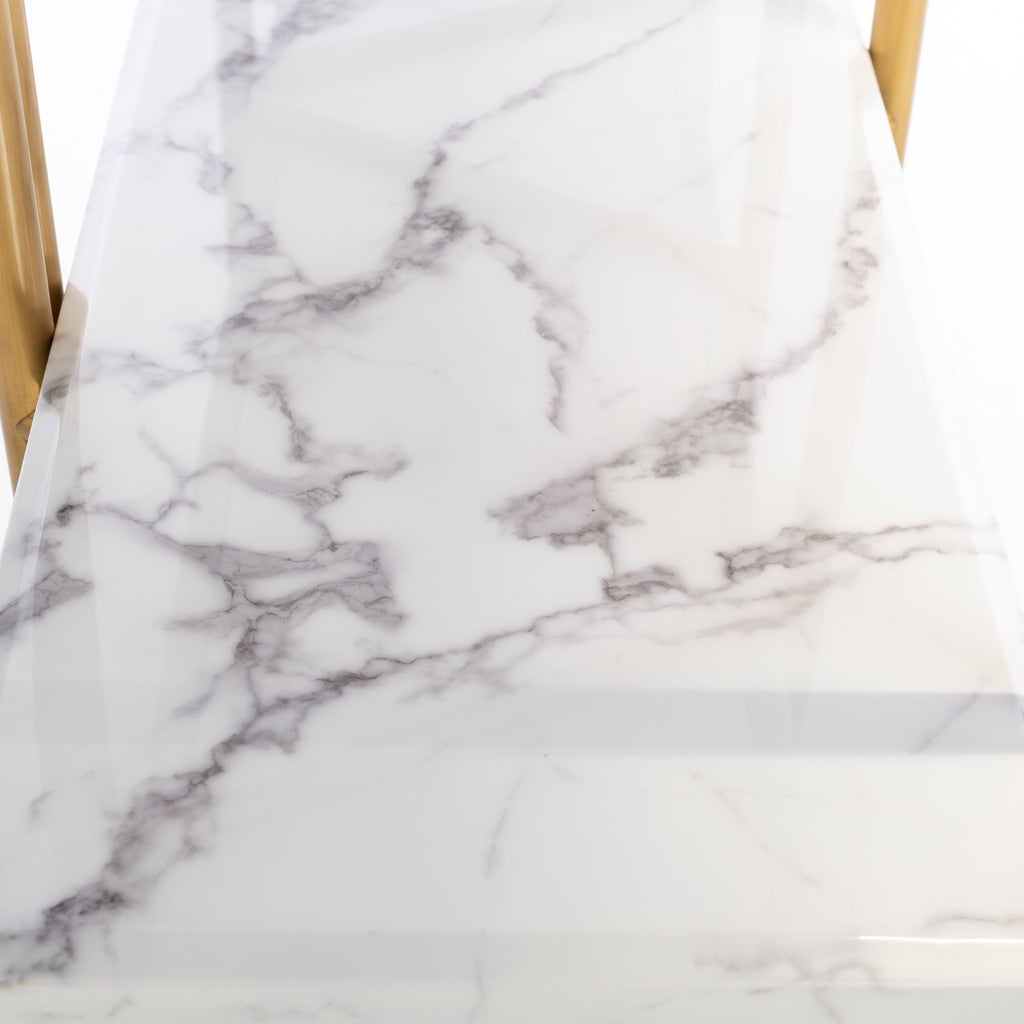 Wandkast Lagrand gold met 3 planken