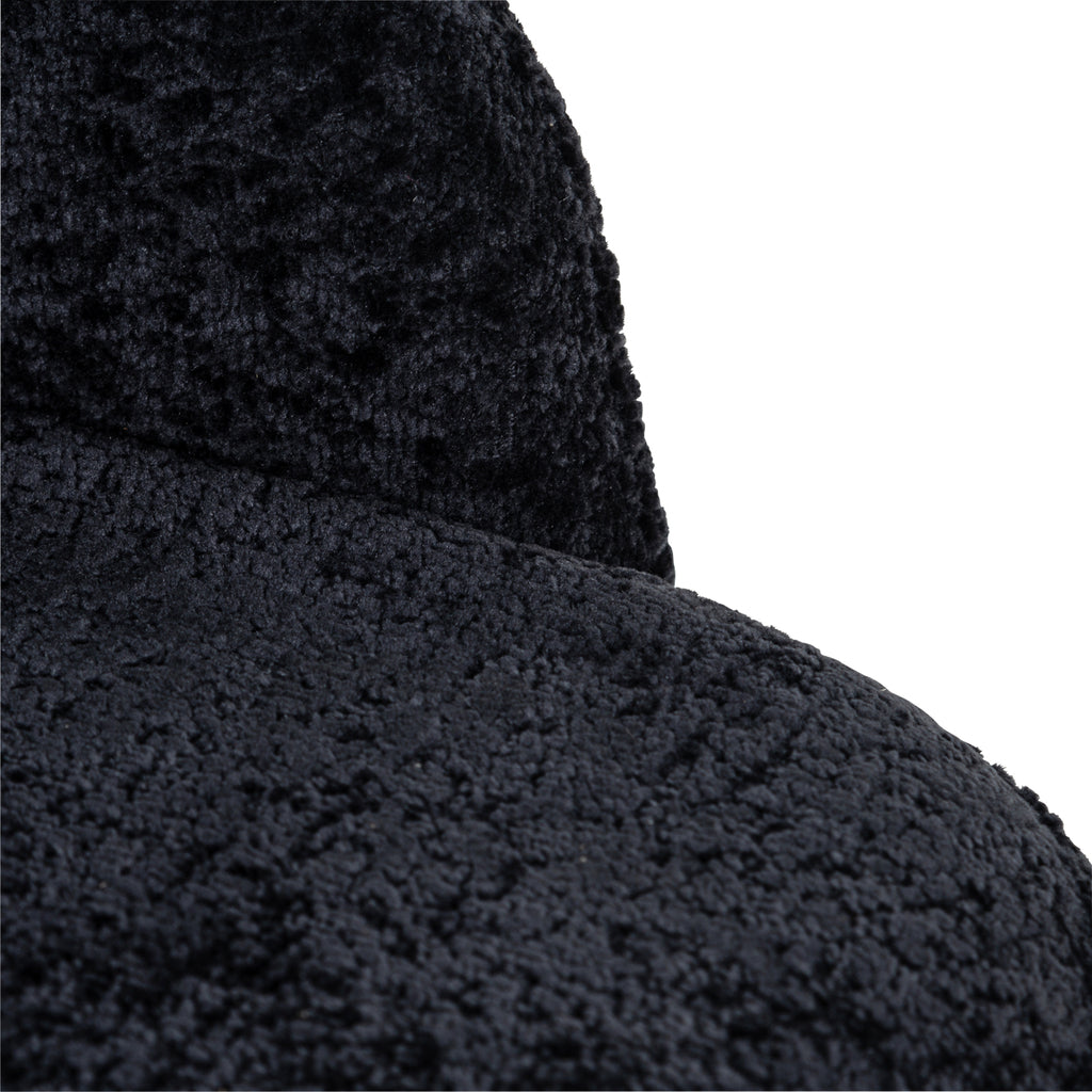 Stuhl Twiggy schwarzes Chenille