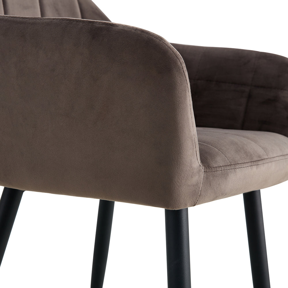 Dining chair Praia Velvet Anthracite