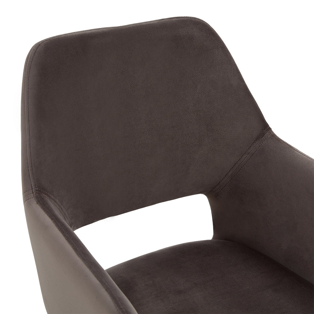 Dining chair Tess Velvet Gray