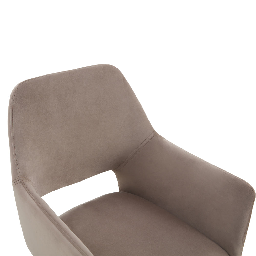 Dining chair Tess Velvet Taupe
