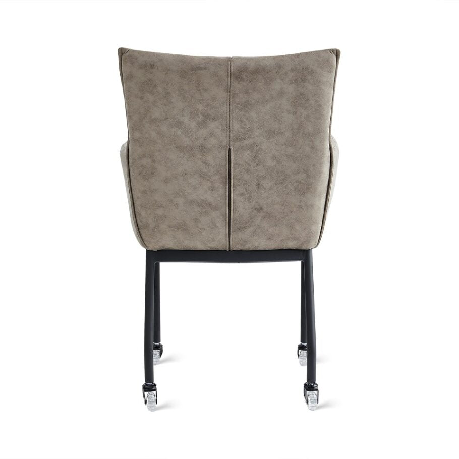 Dining chair Thomas - Micro leather Taupe