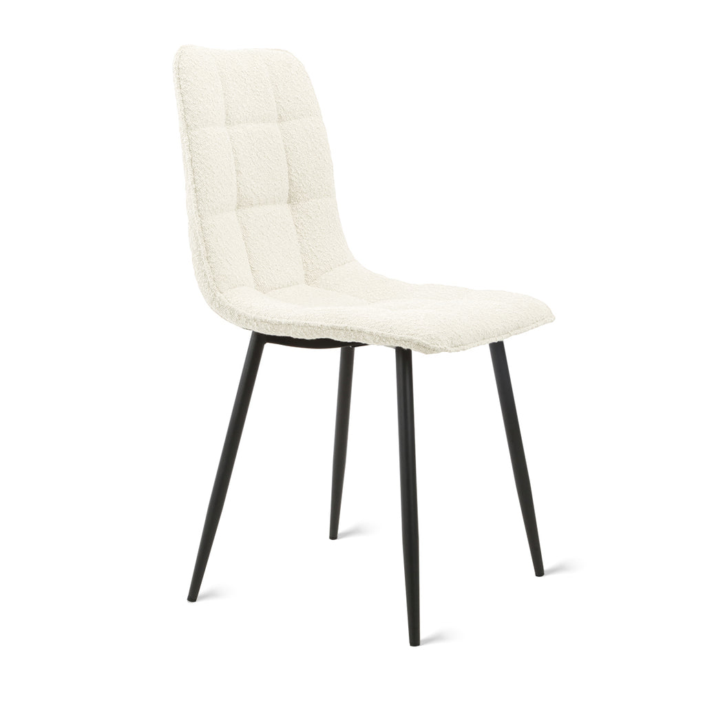 Dining chair Yerevan - Bouclé Ivory