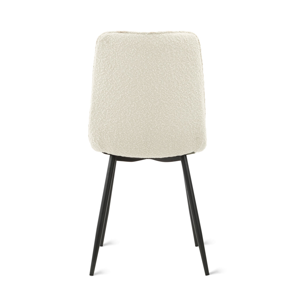 Dining chair Yerevan - Bouclé Ivory