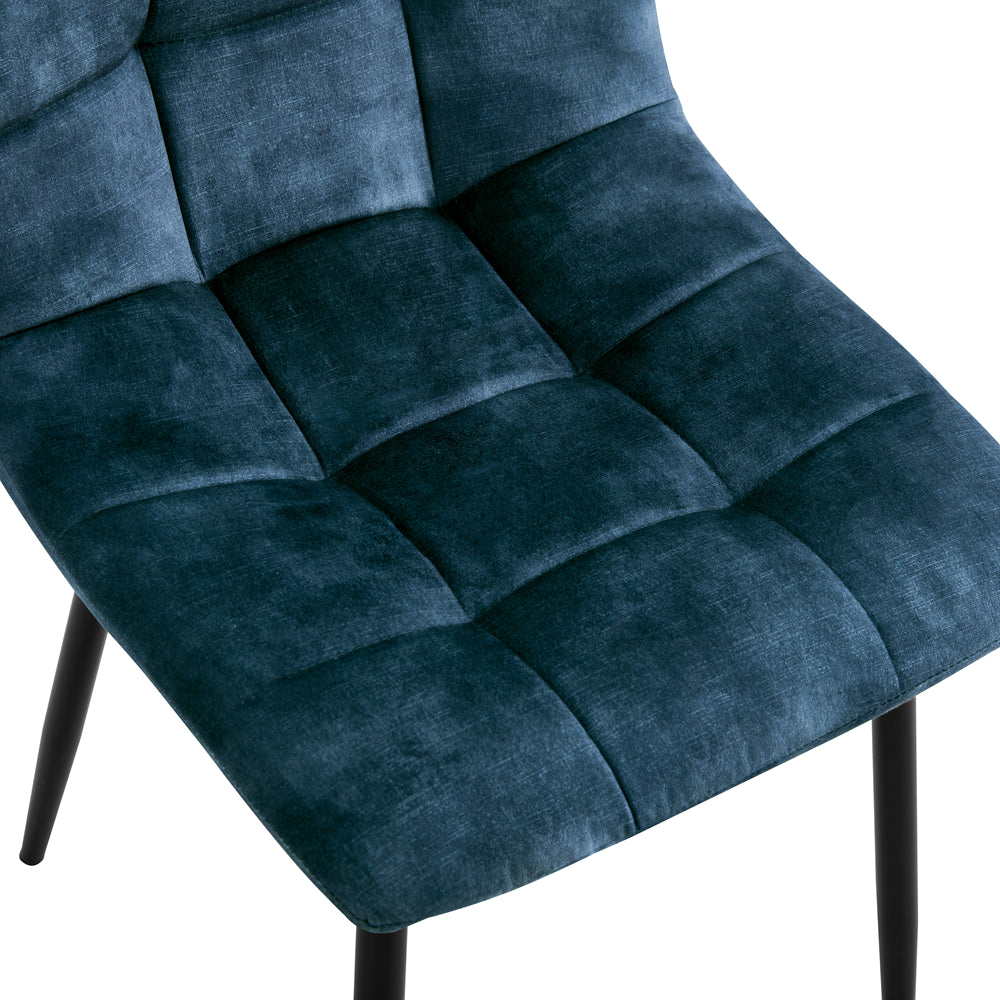 Dining chair Yerevan Velvet Petrol