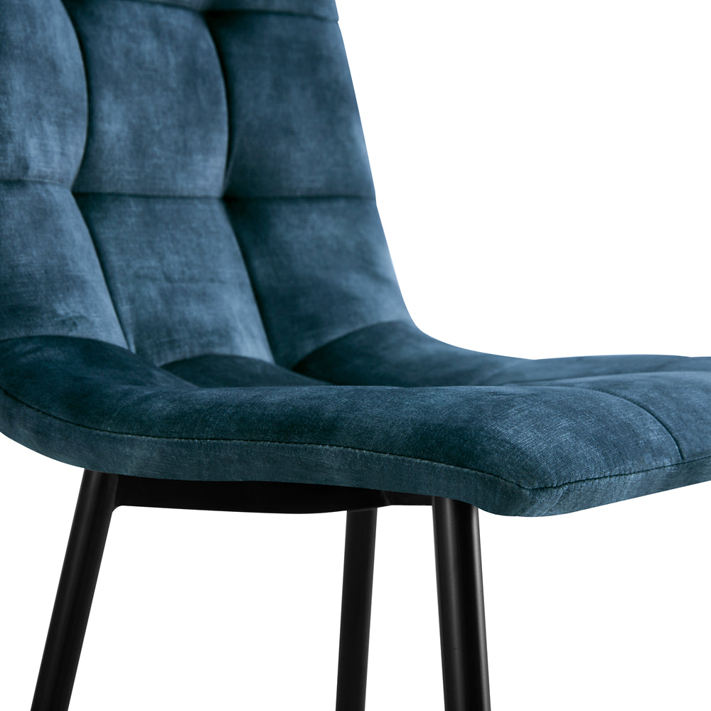 Dining chair Yerevan Velvet Petrol