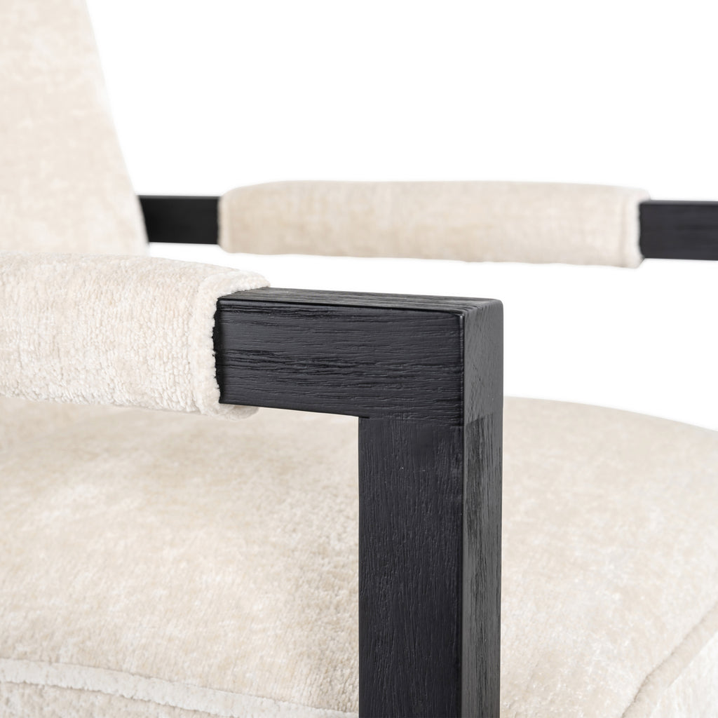 Stoel Beck blanc chenille