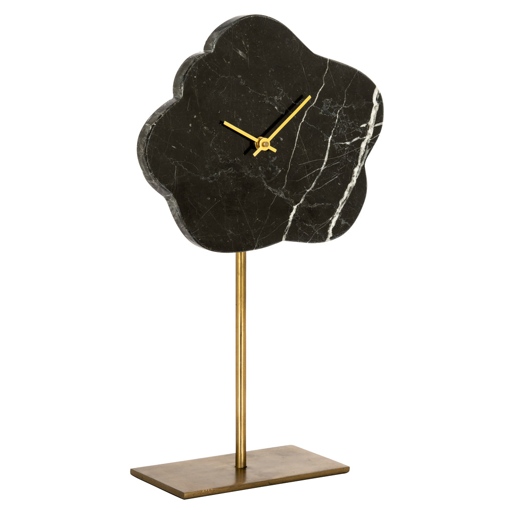 Horloge Bram avec support (Noir/or)