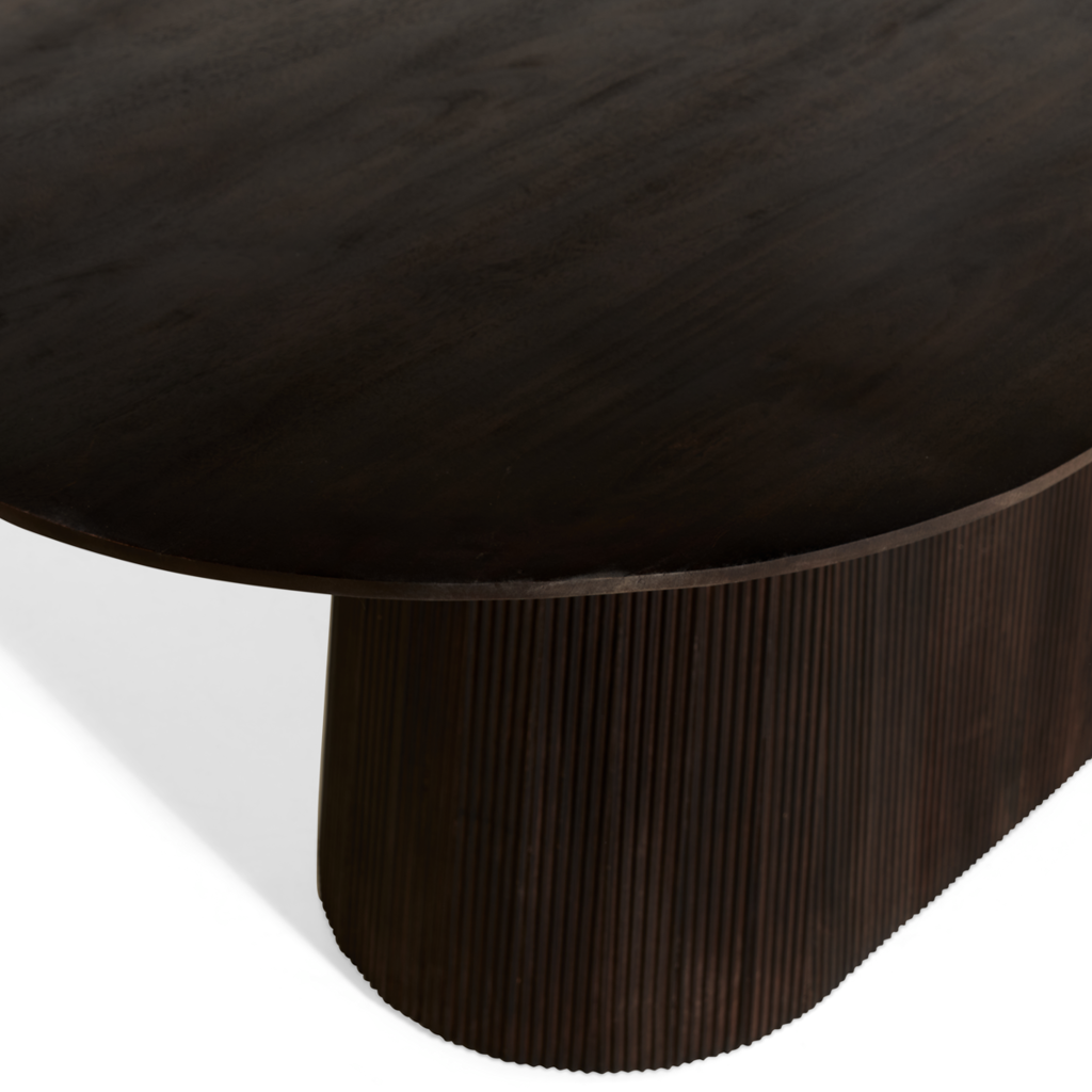 Mokka Coffee Table Dark Brown 230cm