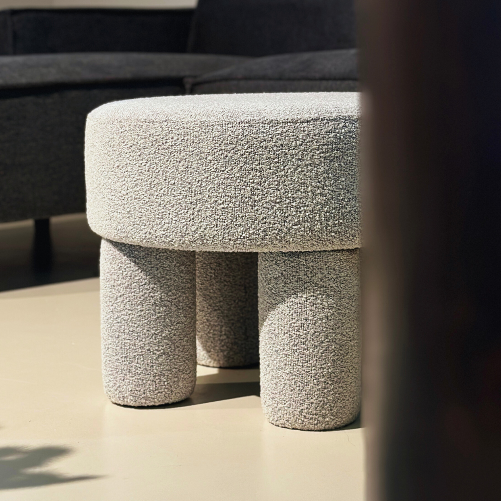 Pouf Demi - Natural Boucle
