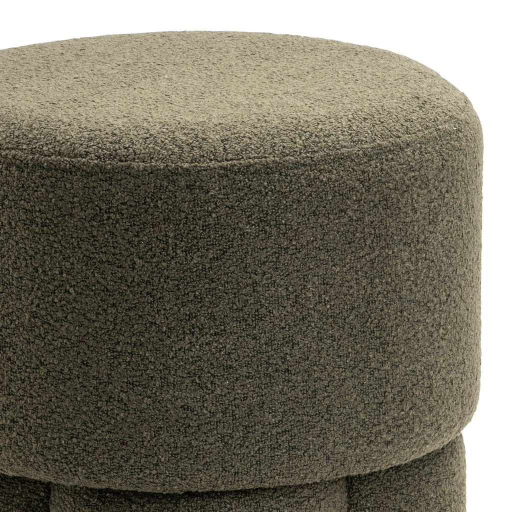 Pouf Genf - Bouclé Grün