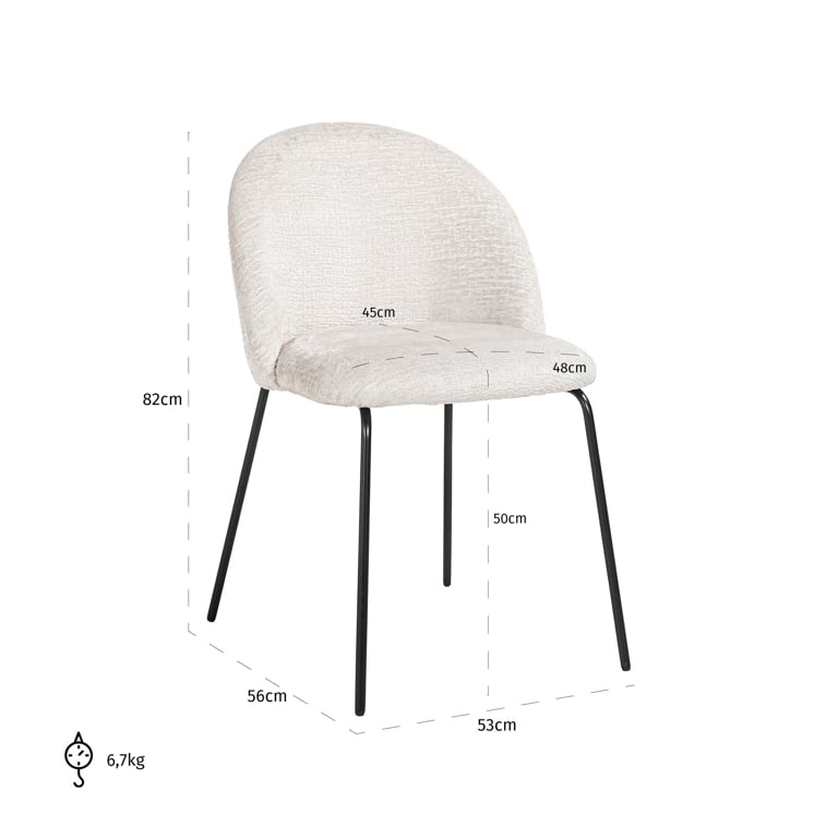 Chaise Alyssa shell fusion