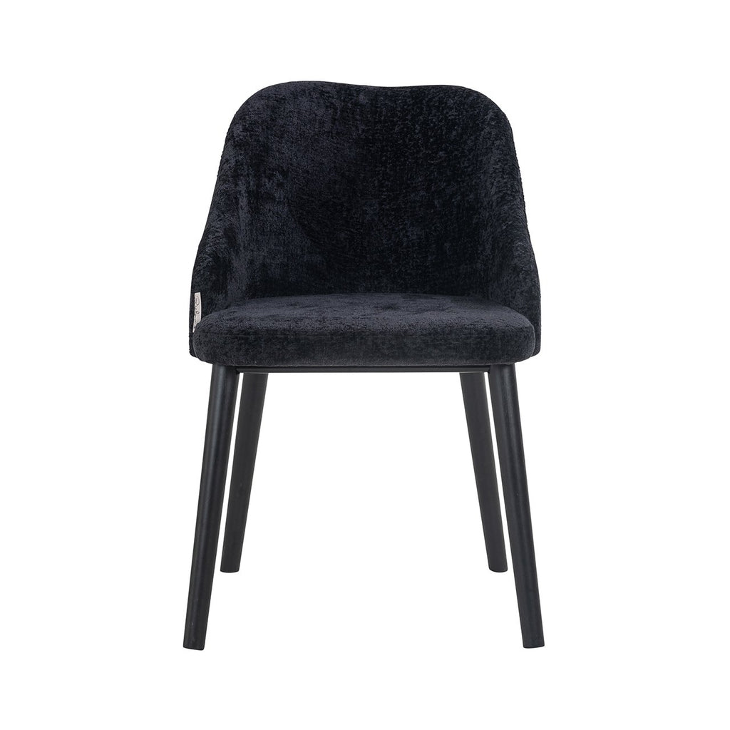 Stuhl Twiggy schwarzes Chenille