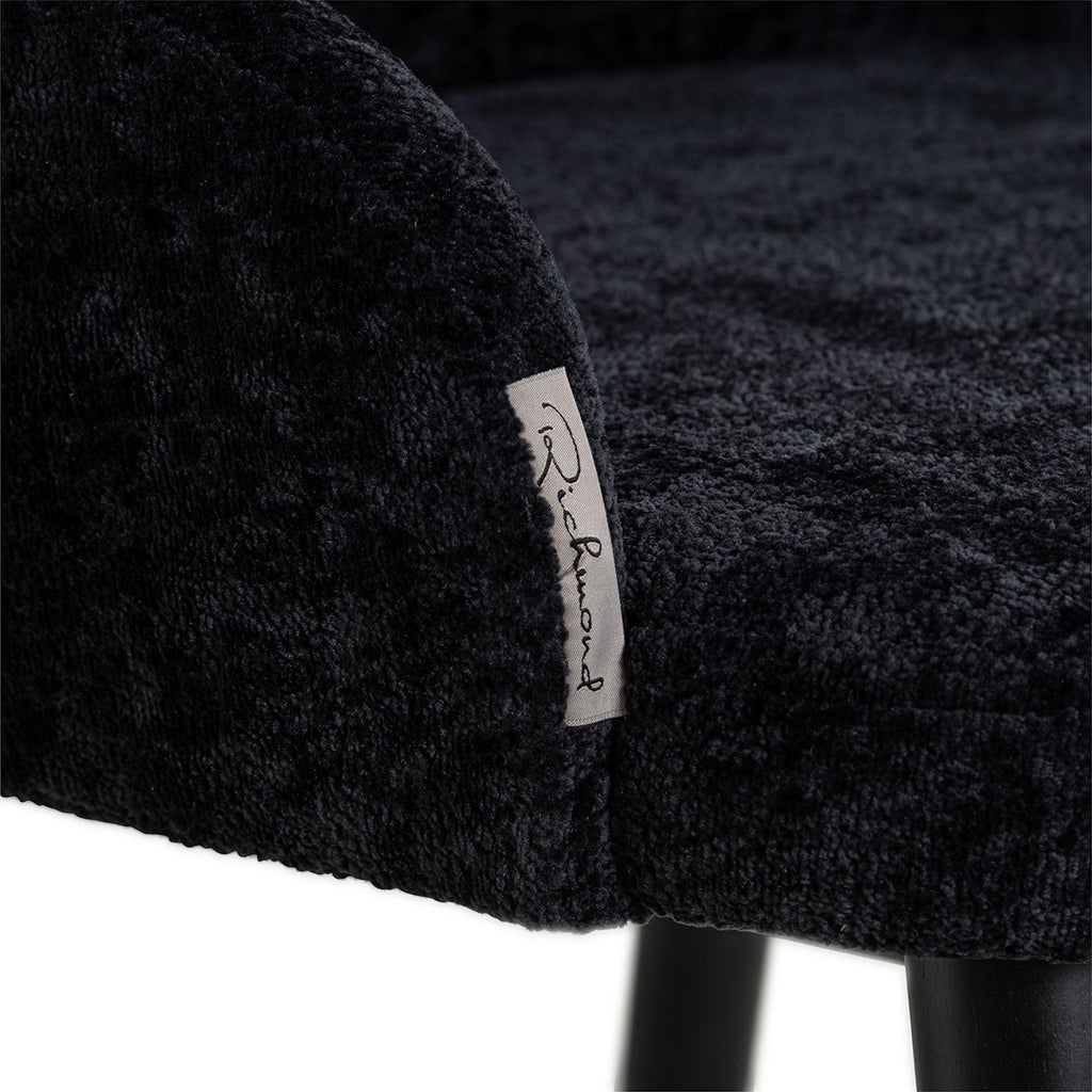 Stuhl Twiggy schwarzes Chenille