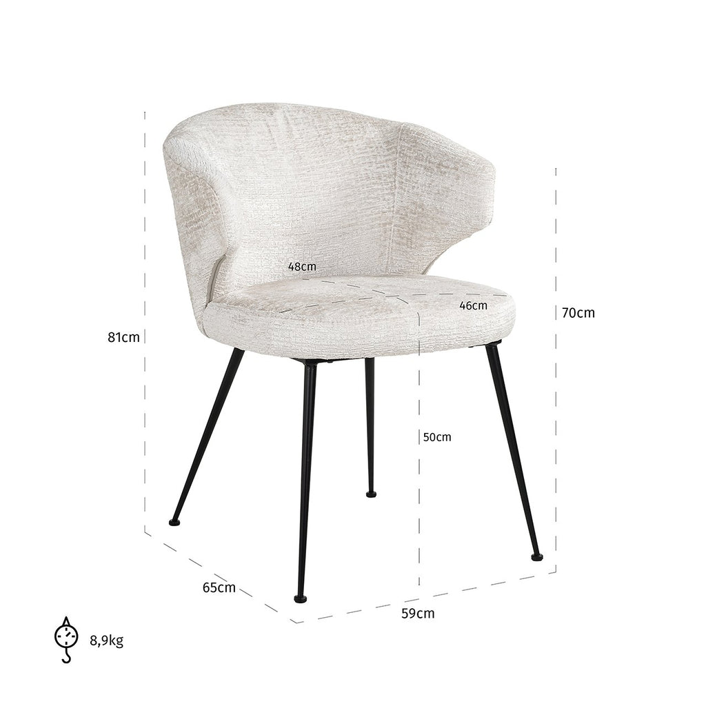 Stuhl Xandra Creme Fusion