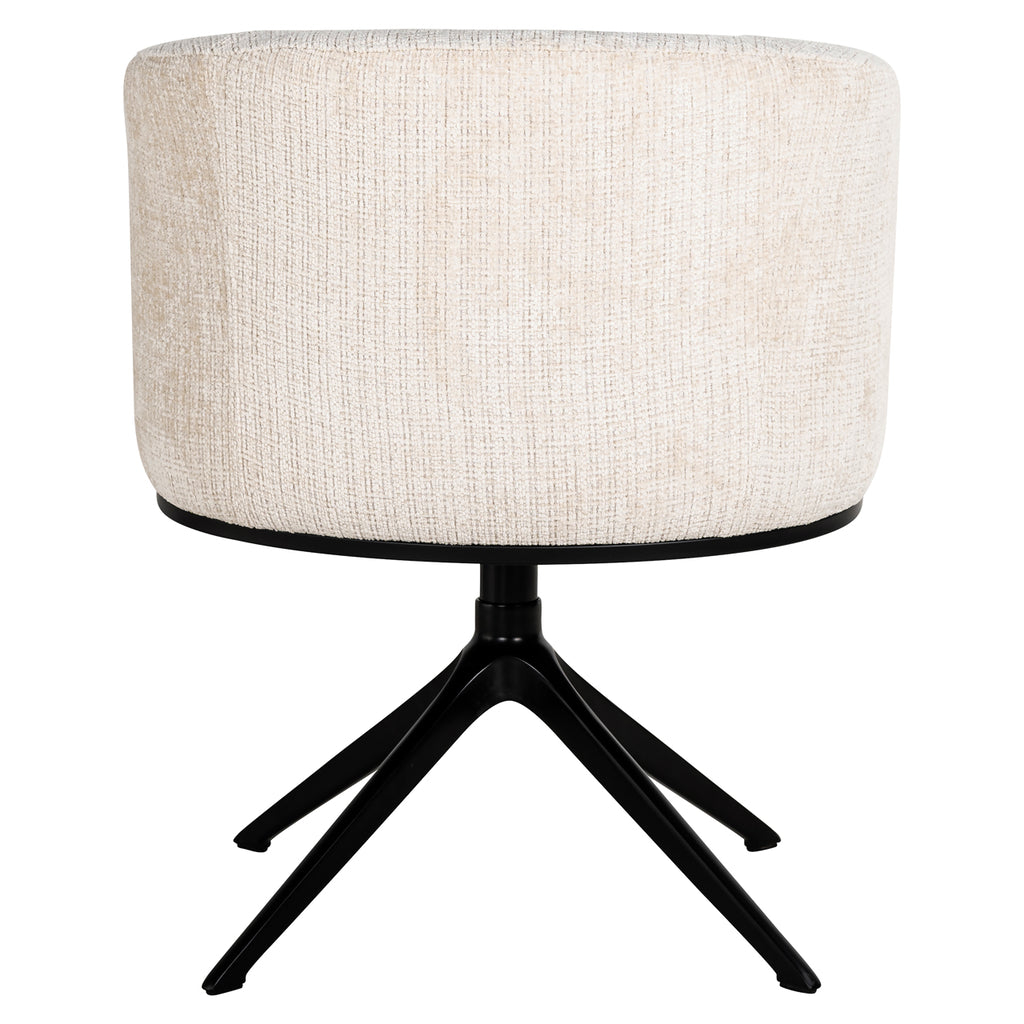 Draaistoel Cheyenne beige chenille