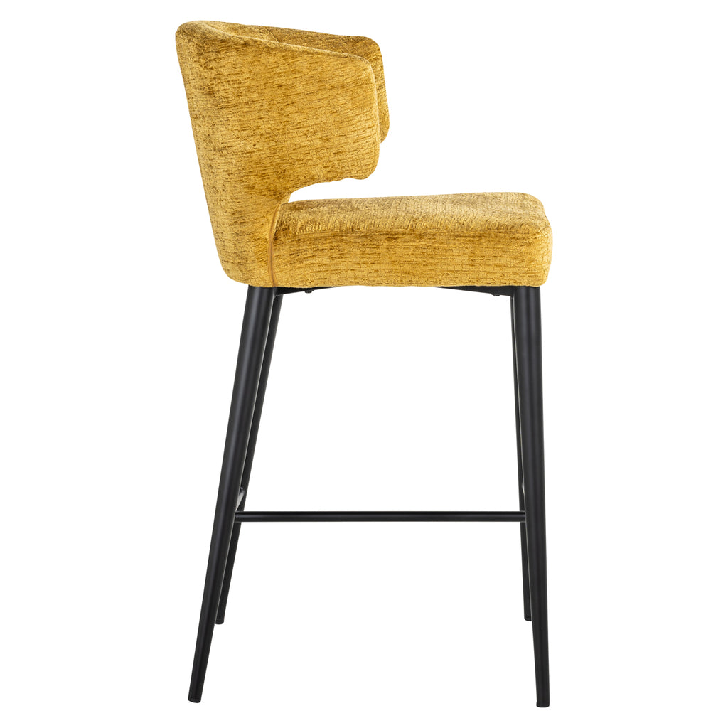 Tabouret de comptoir Taylor fusion moutarde