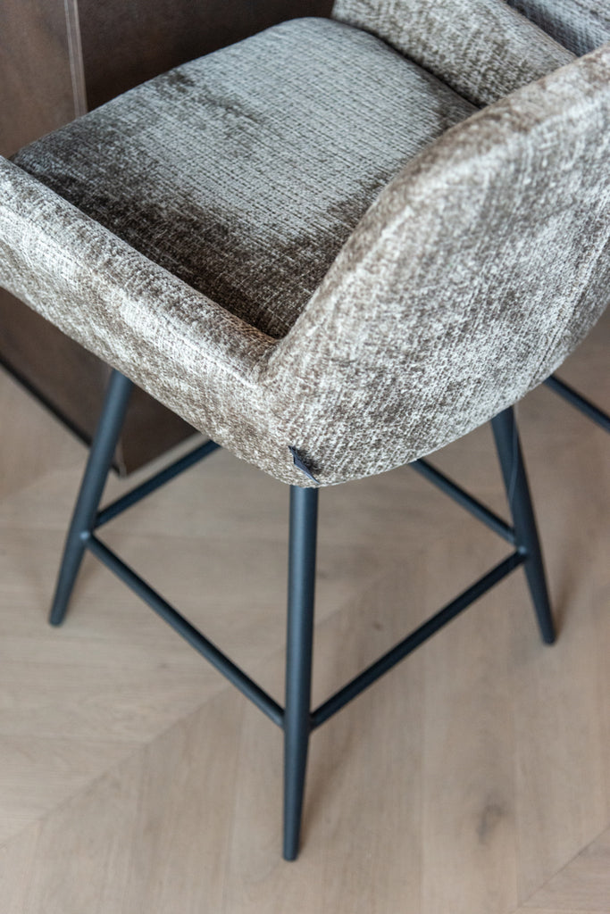 Counter stool Linsey stone chenille