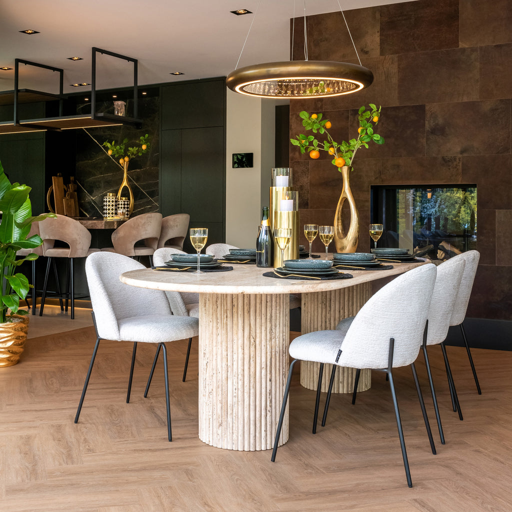 Tabouret Savoy en velours kaki
