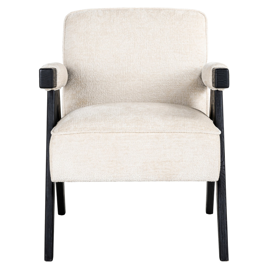 Fauteuil Cooper white chenille