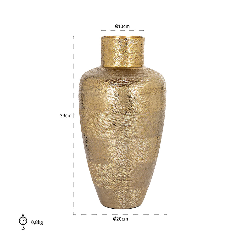 Vase Joah groß Gold
