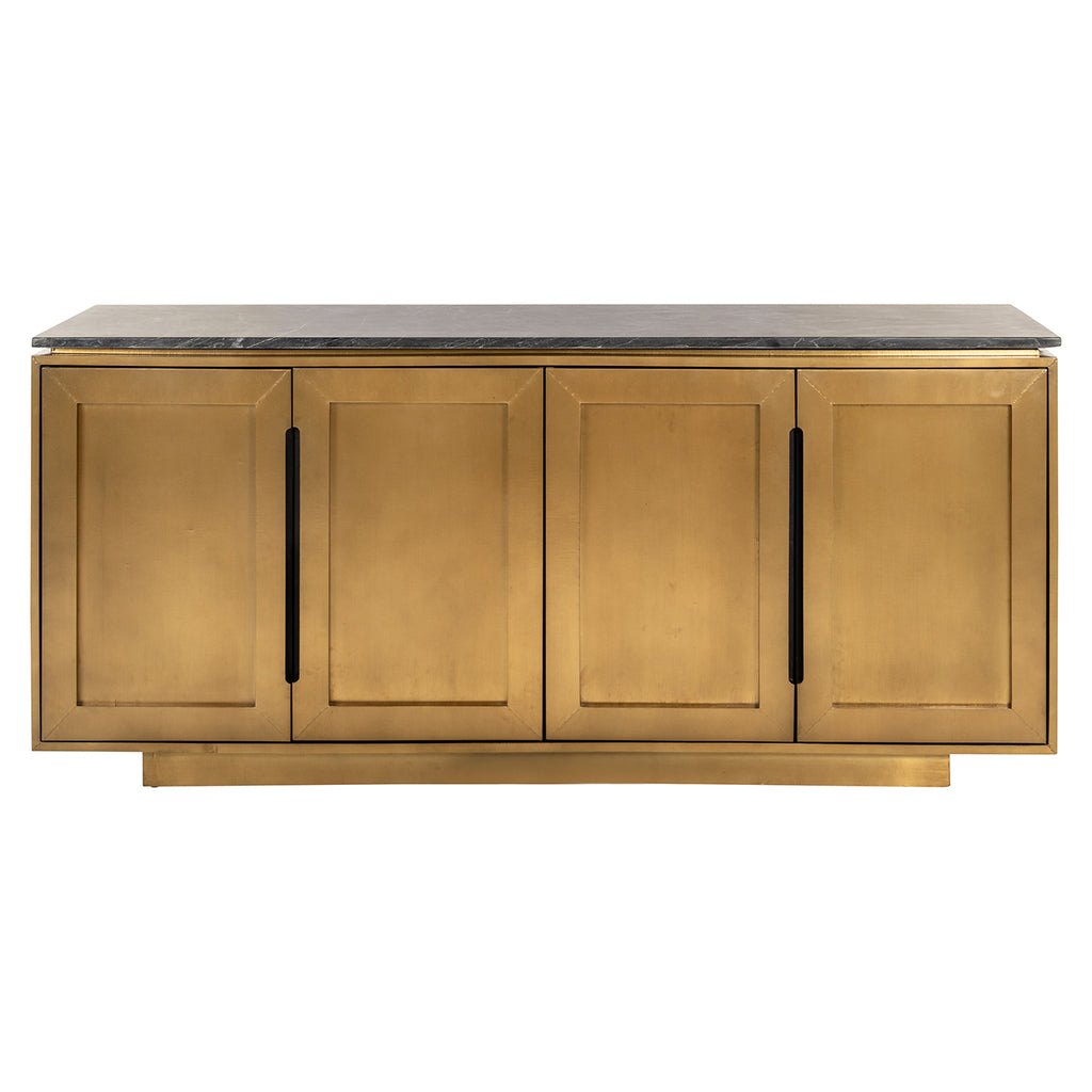 Dressoir Finsbury 4-deurs (Black/gold)