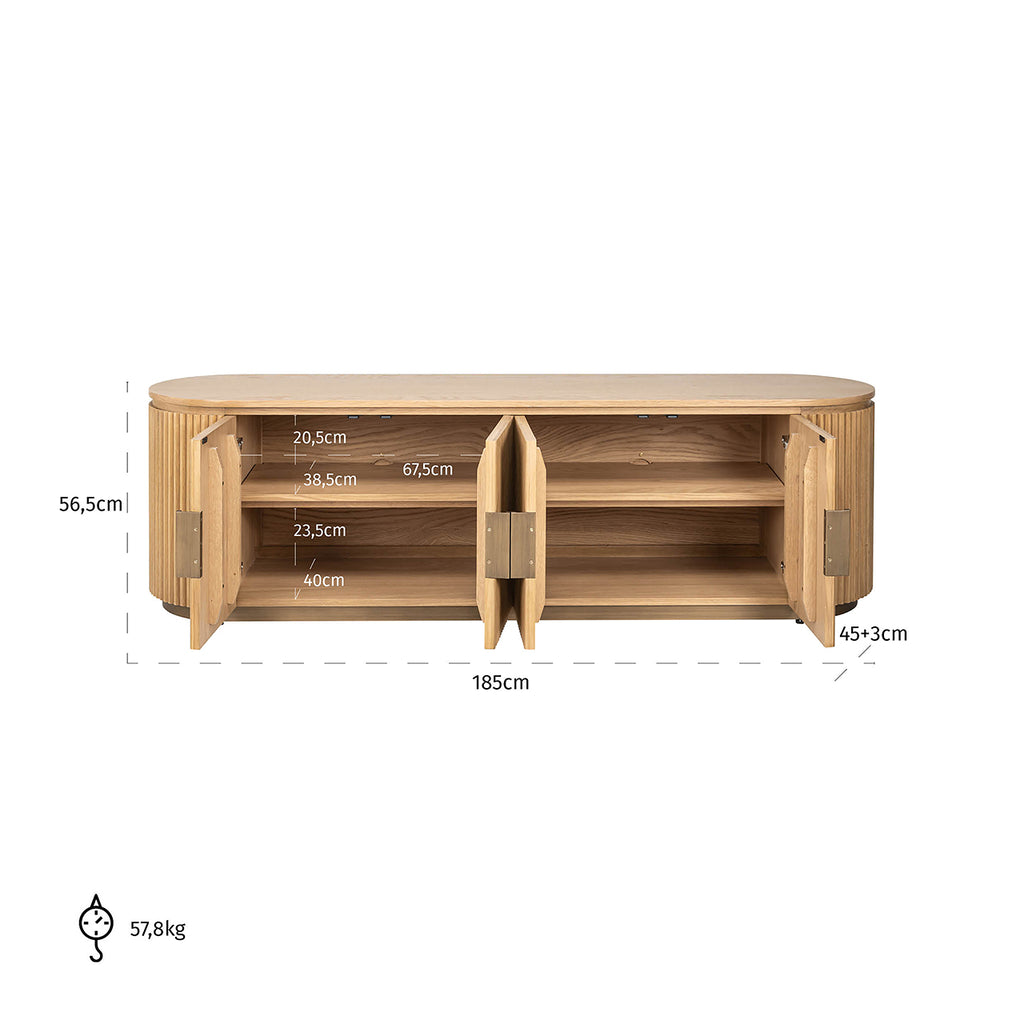 Meuble TV Belfort 4 portes