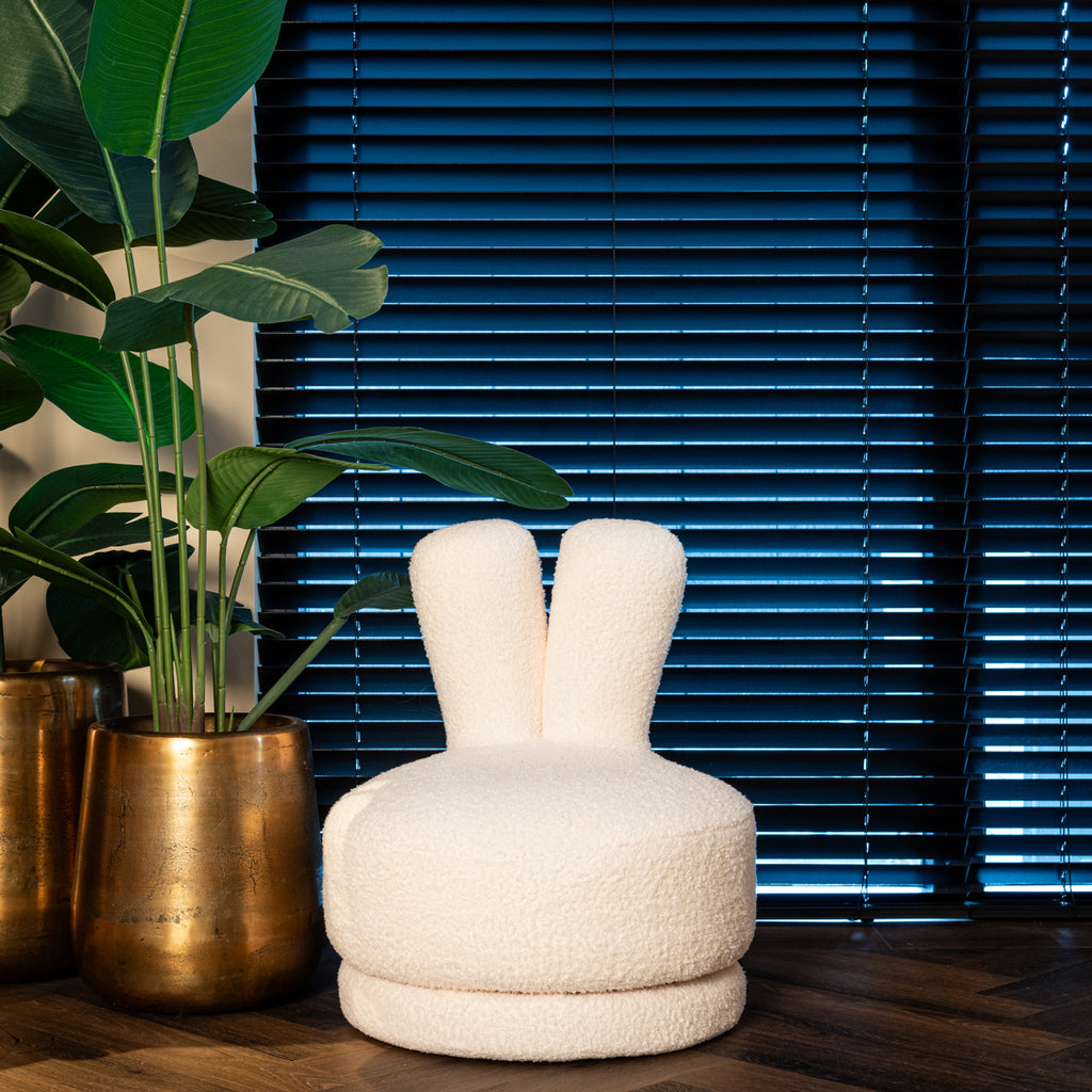 Kinderstoel Bunny white teddy
