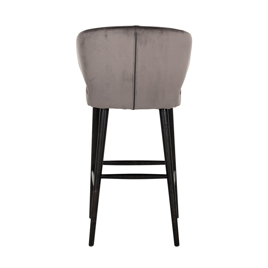 Indigo stone velvet bar stool