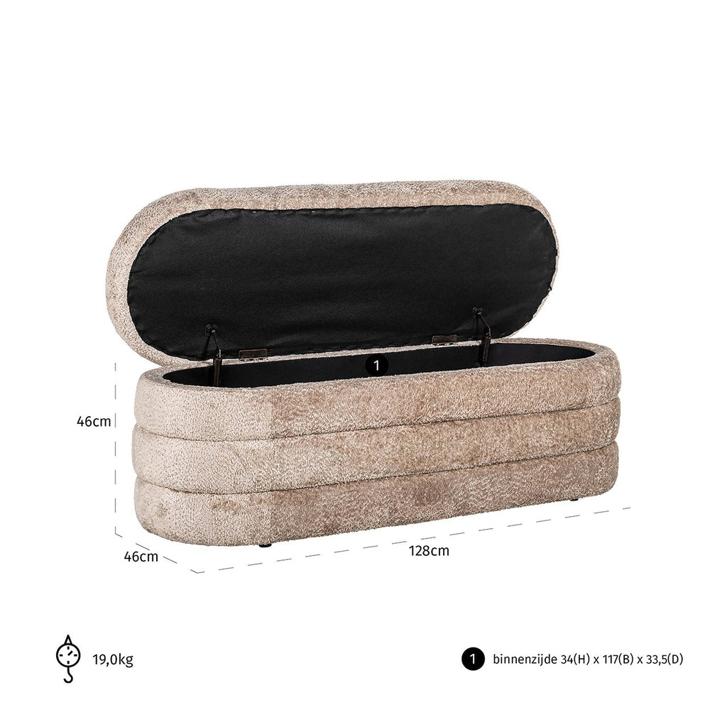 Pouf Camille Sheep Nature