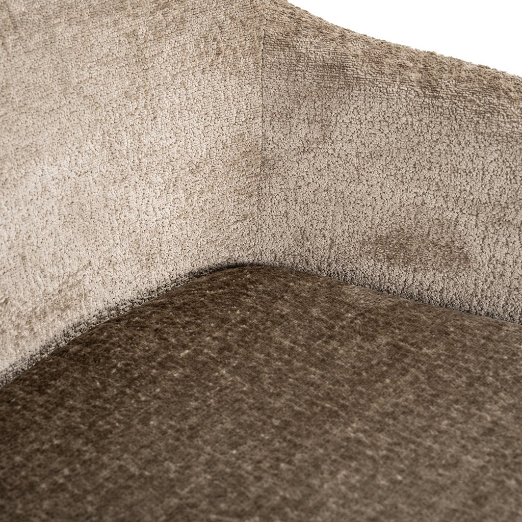 Draaistoel Marlon taupe chenille