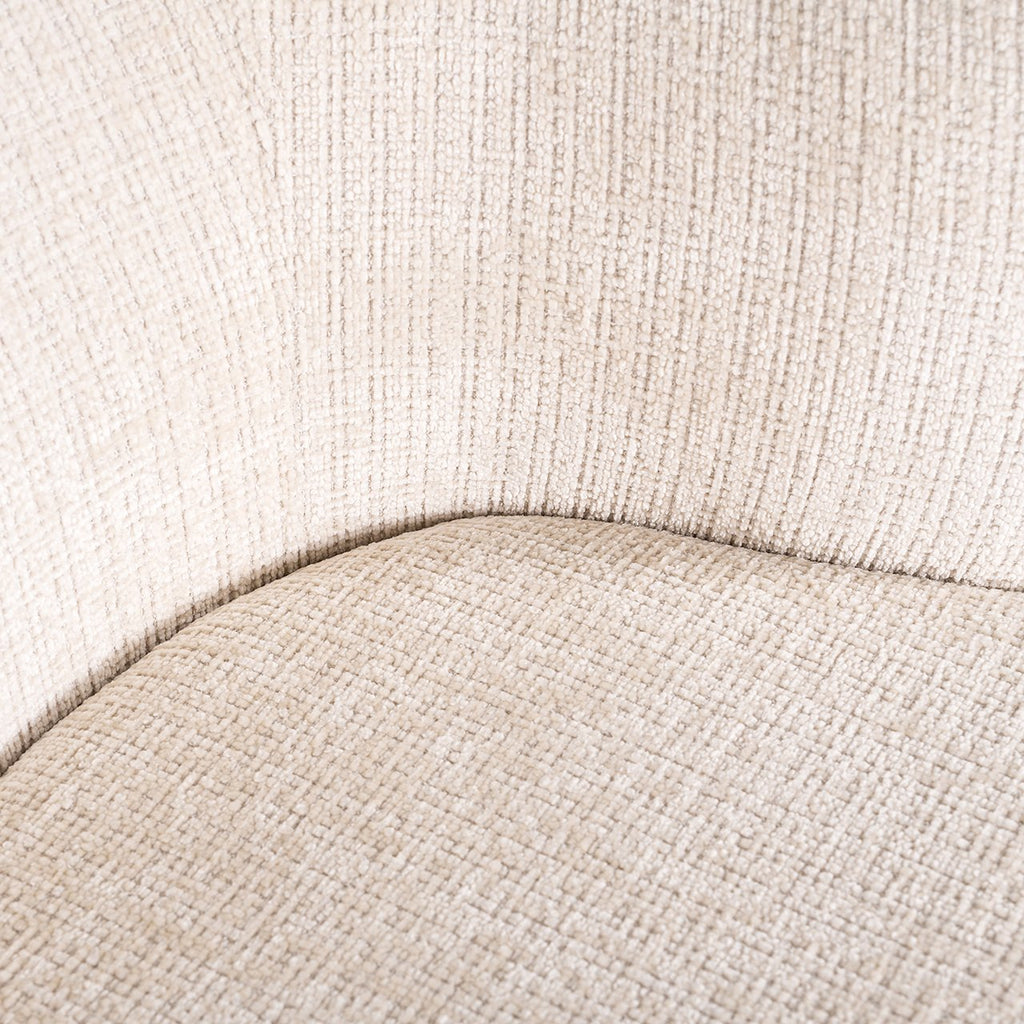 Draaistoel Cheyenne beige chenille