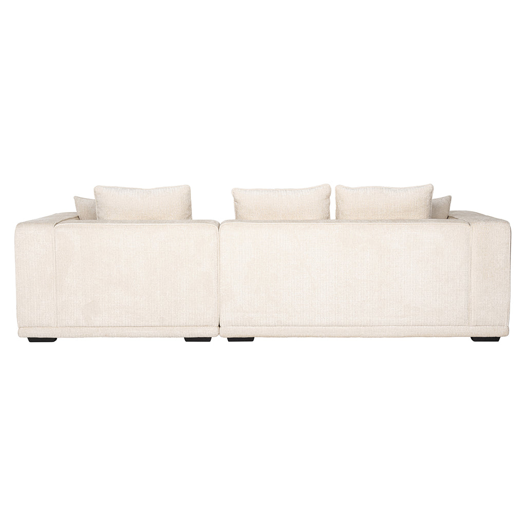 Sofa Lusso 3 places beige chenille