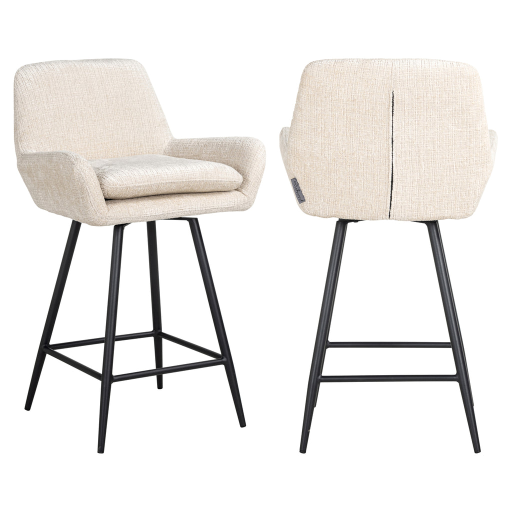 Counterstuhl Linsey beige Chenille
