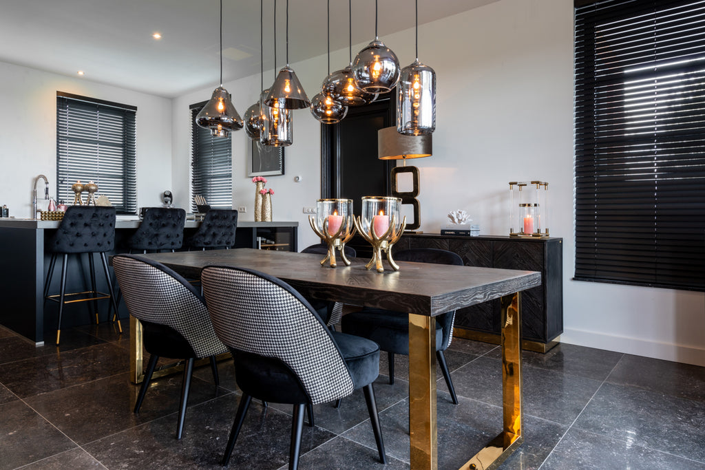 Barstool Imani en velours noir