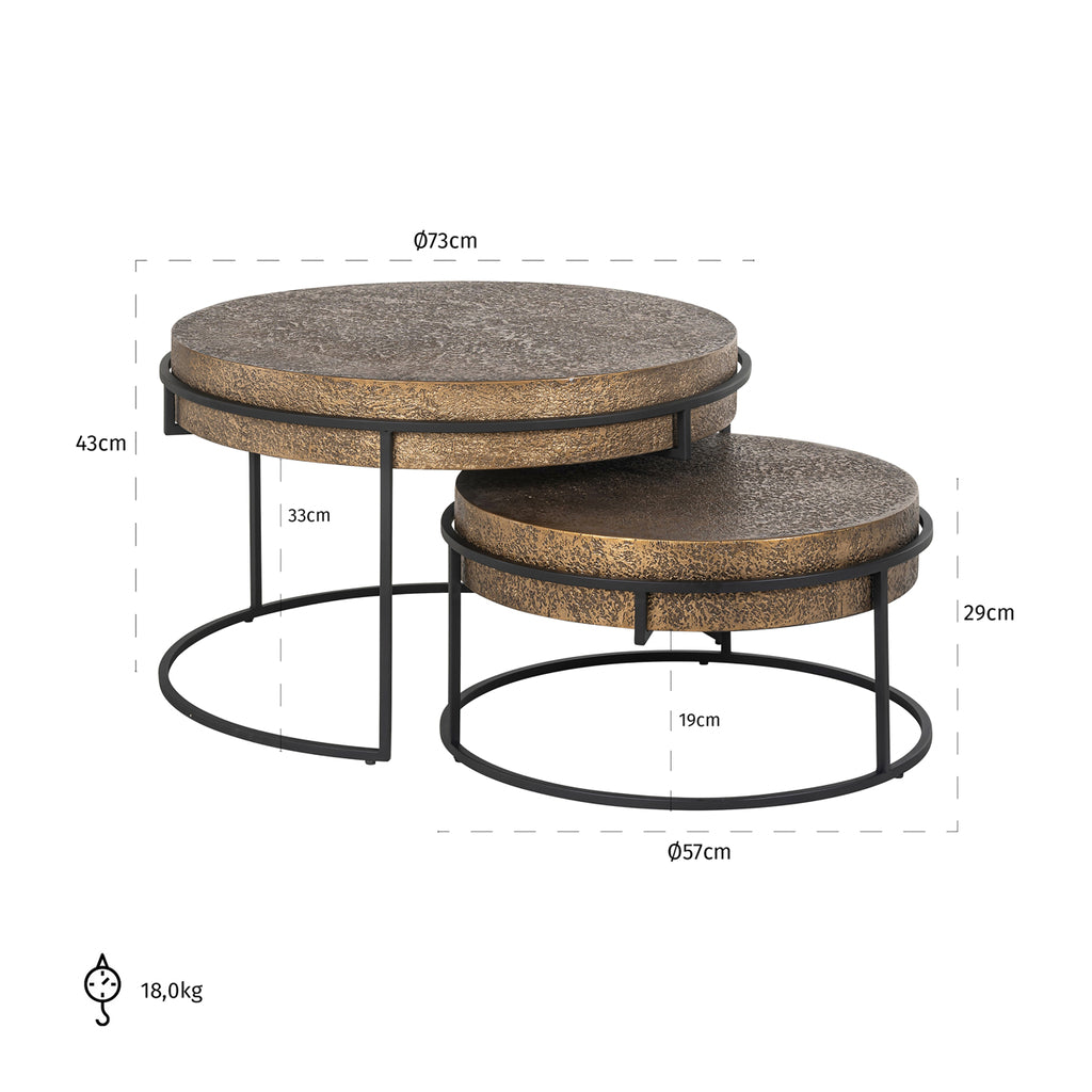 Salontisch Derby Set von 2