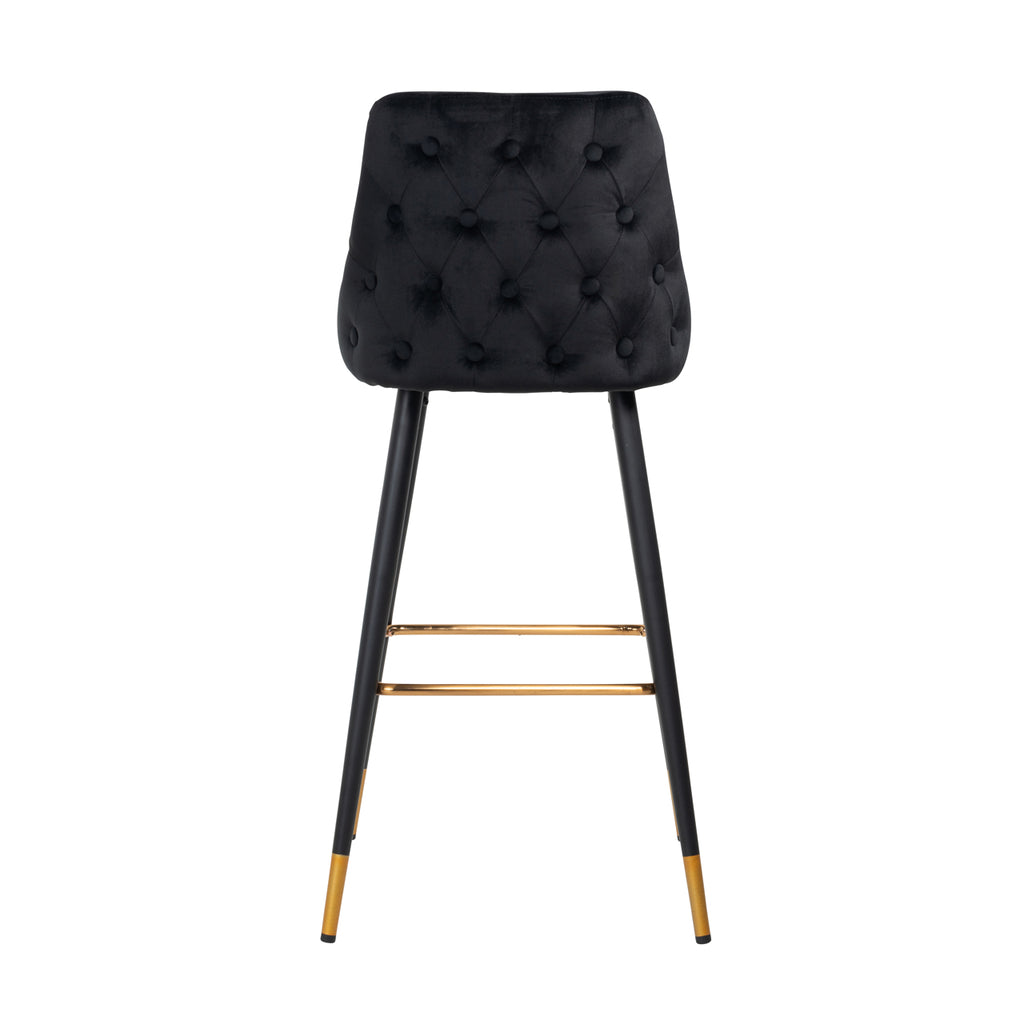 Barstool Imani en velours noir