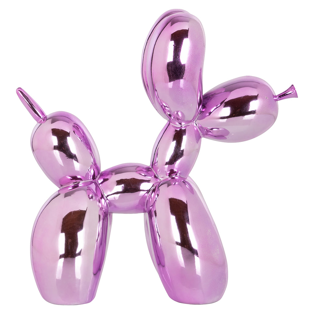 Dog decorative object pink