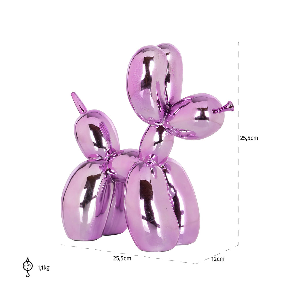 Hund Deko Objekt rosa