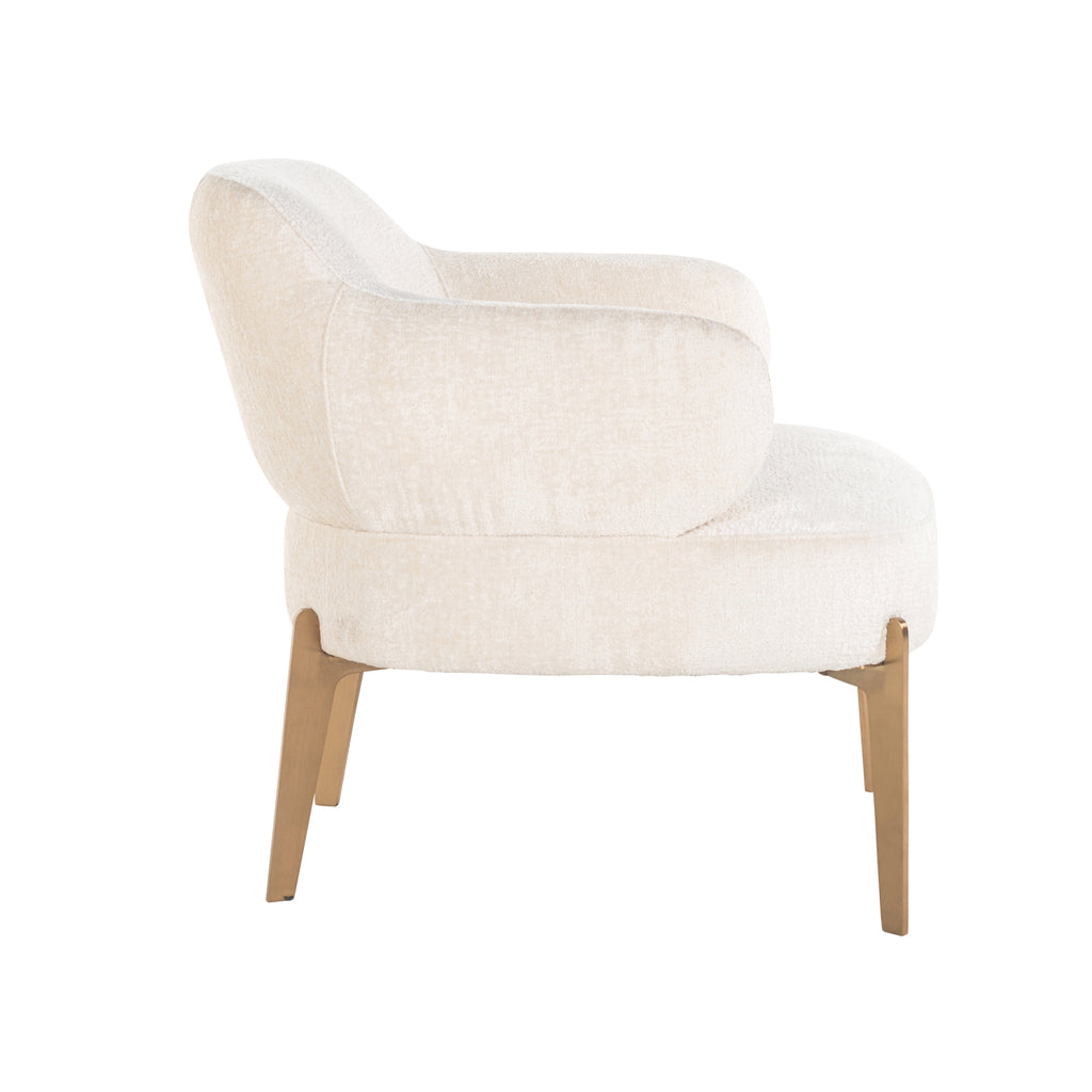 Sessel Venus weiße Chenille