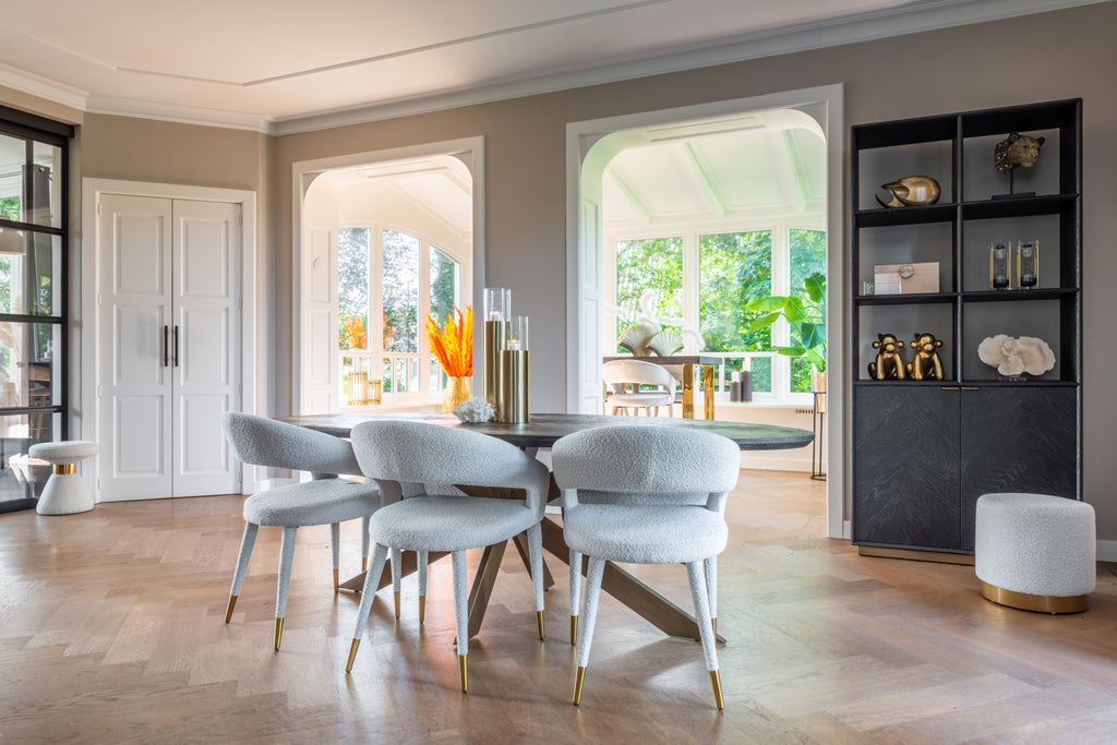 Eettafel Blackbone Messing oval 230