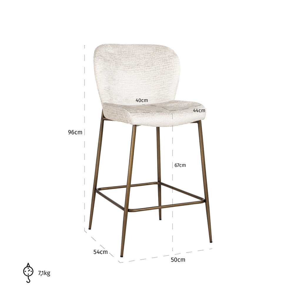Counterstuhl Darby Creme Fusion