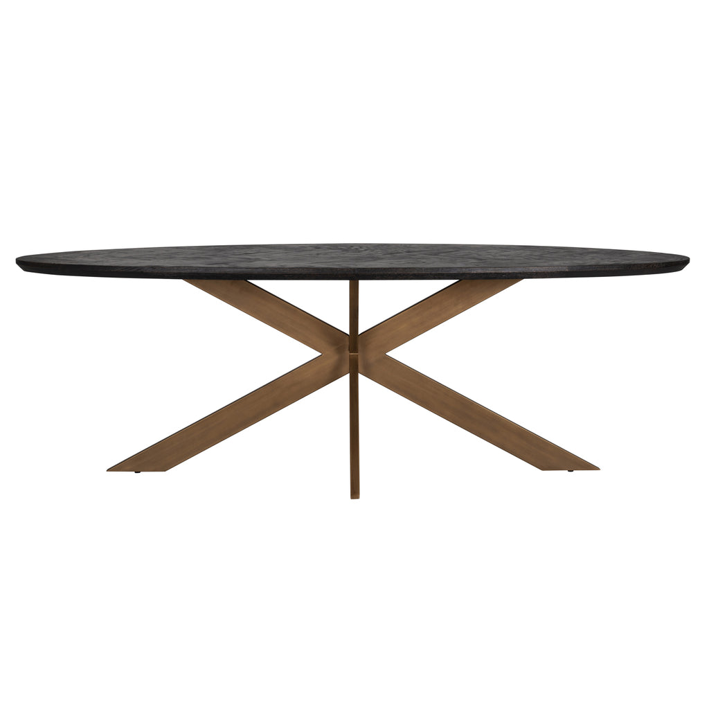 Eettafel Blackbone brass ovaal 230