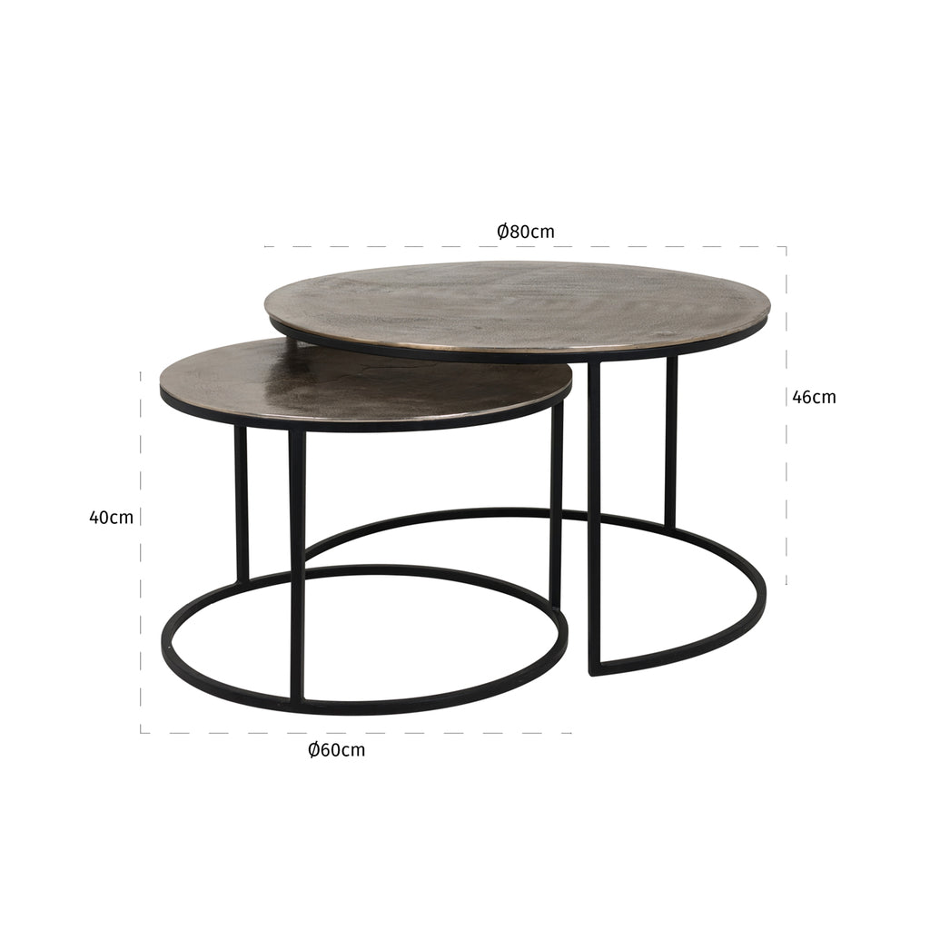 Couchtisch Asher Set von 2
