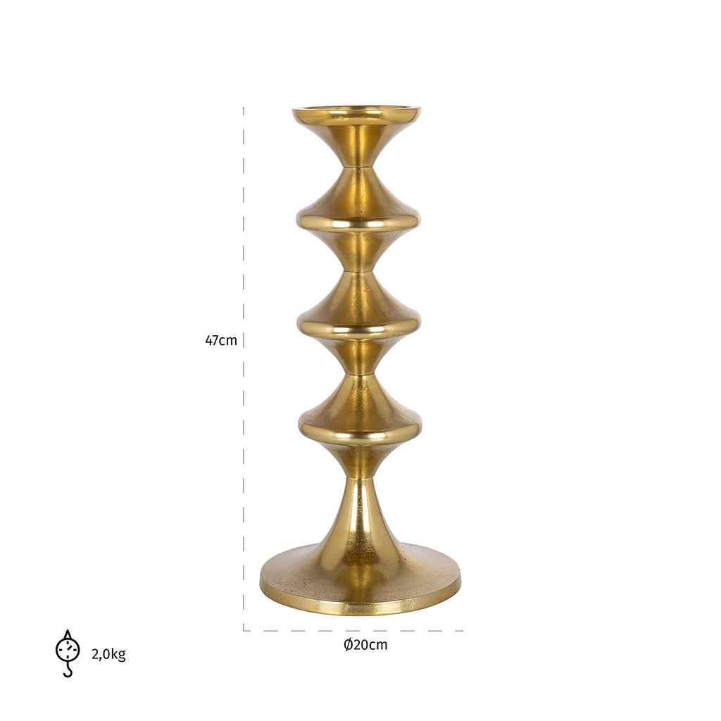 Candle holder Ayden large (Gold)